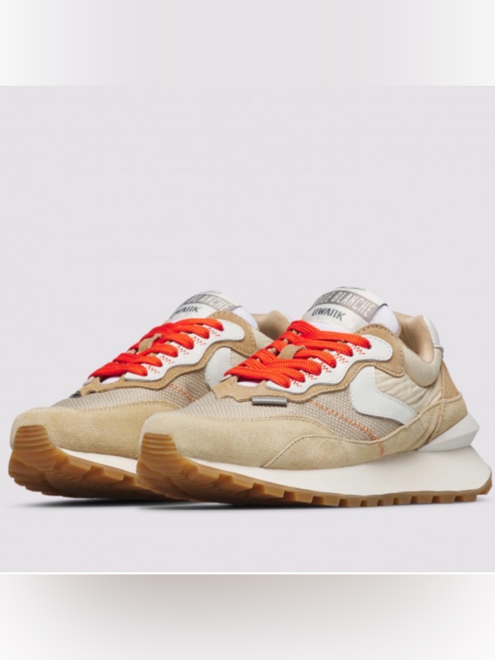 NWT VOILE BLANCHE QWARK HYPE WOMAN. Sneakers in Suede And Fabric in
SAND